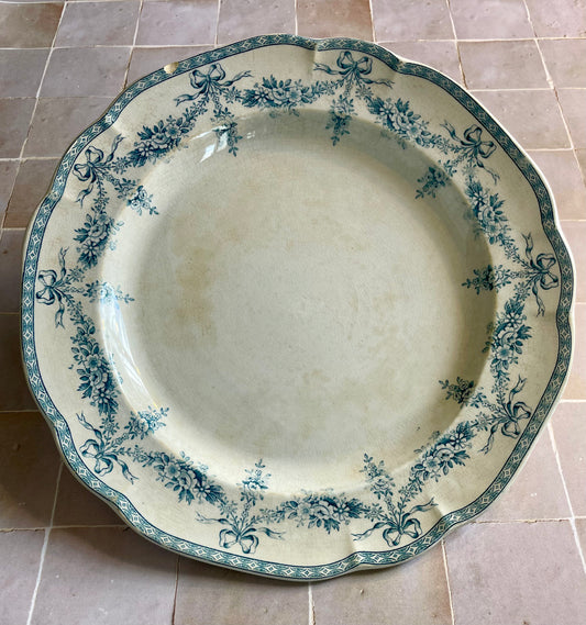 Large earthenware dish 1880