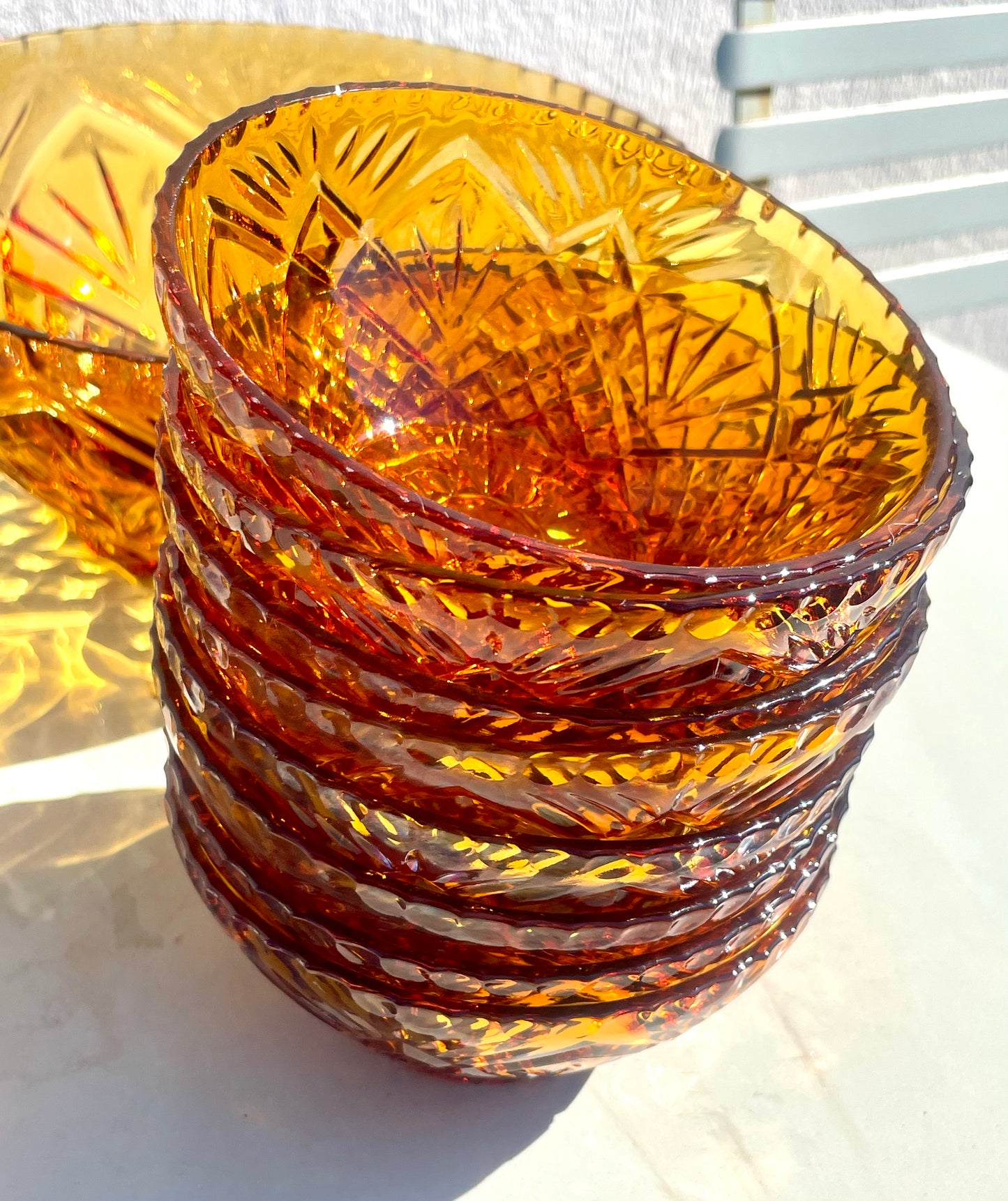 Luminarc "Comète" salad bowl and 8 bowls