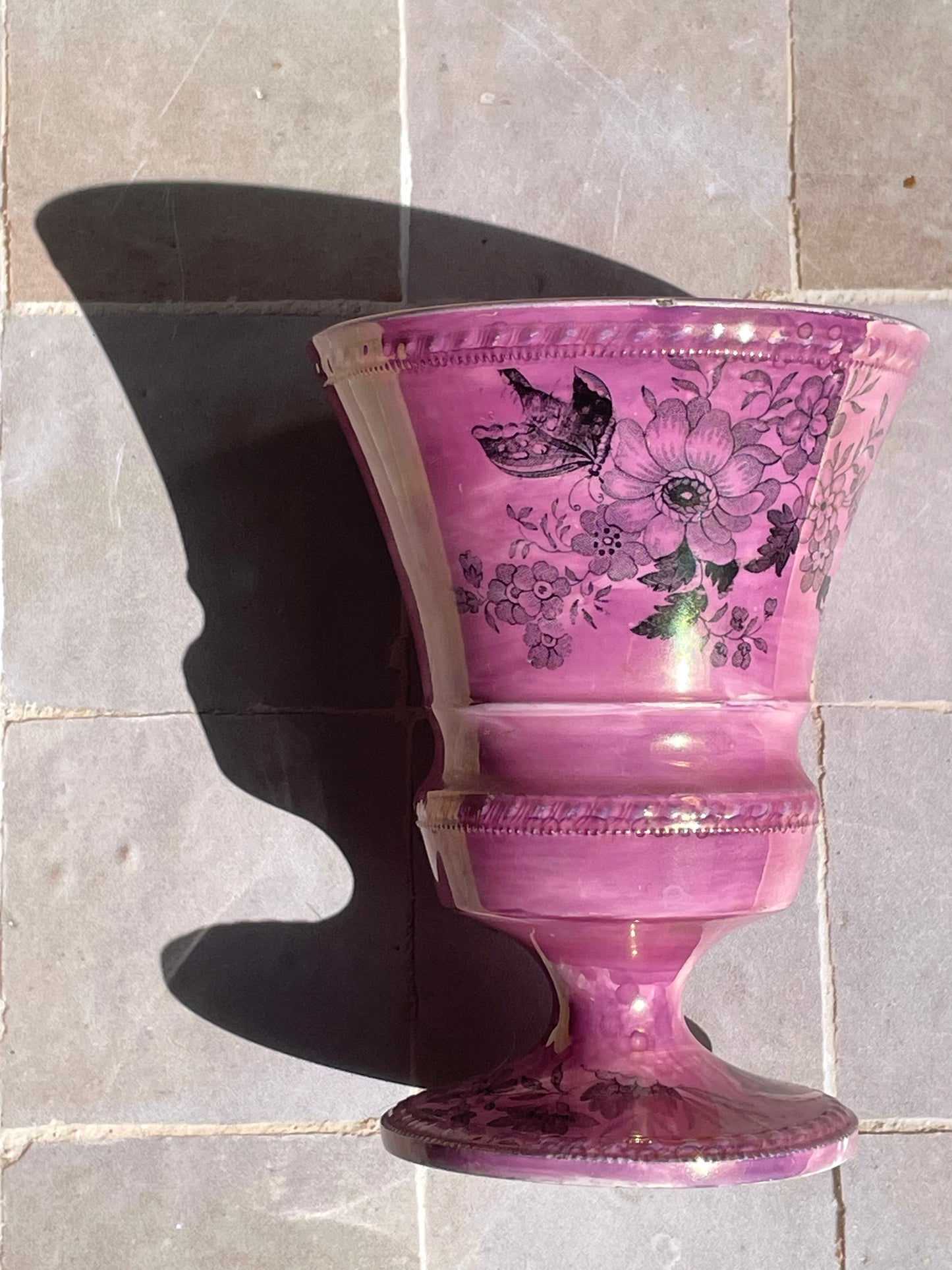 Small painted and decorated porcelain vase.