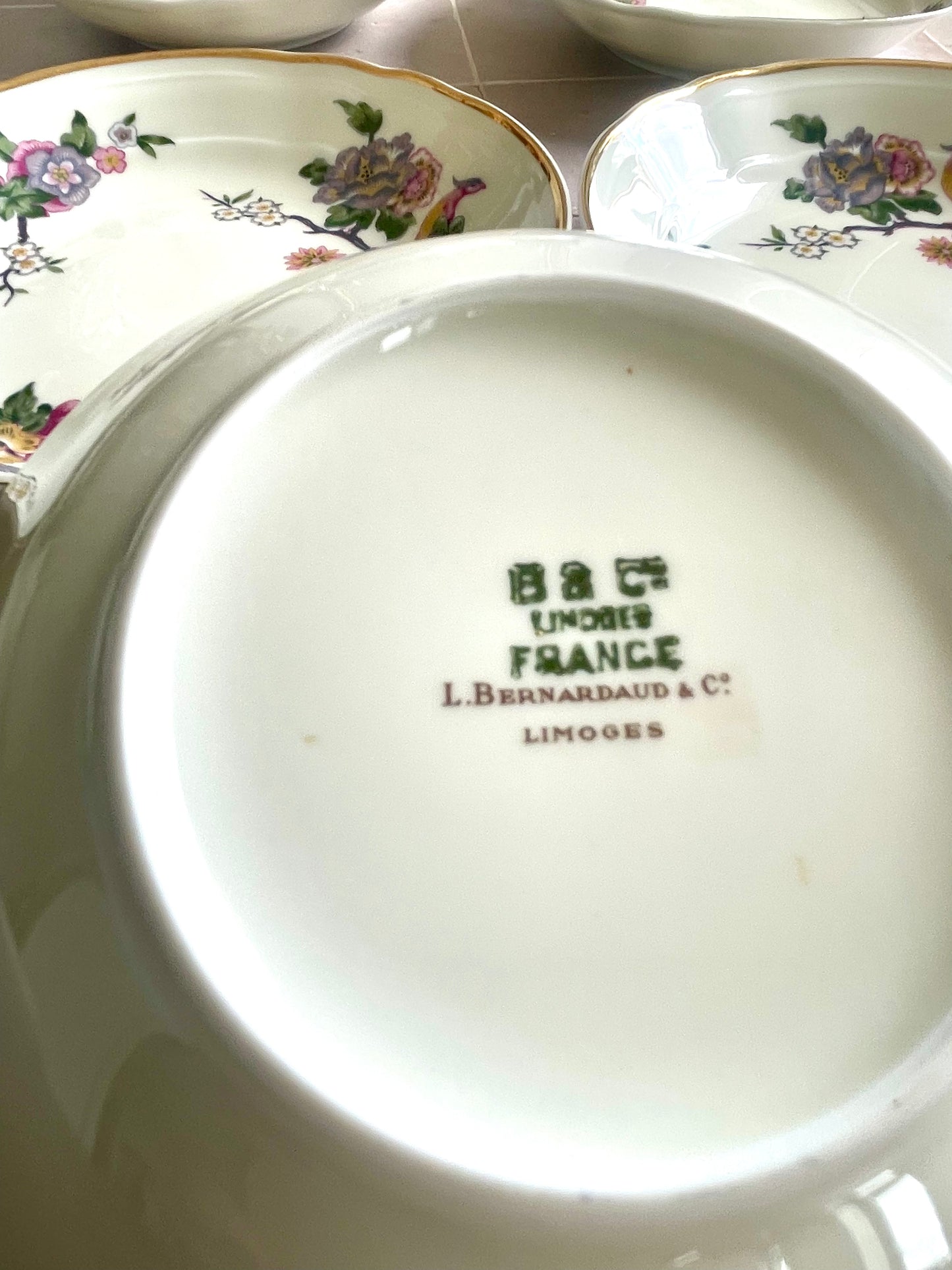 7 Bernardaud porcelain dessert bowls