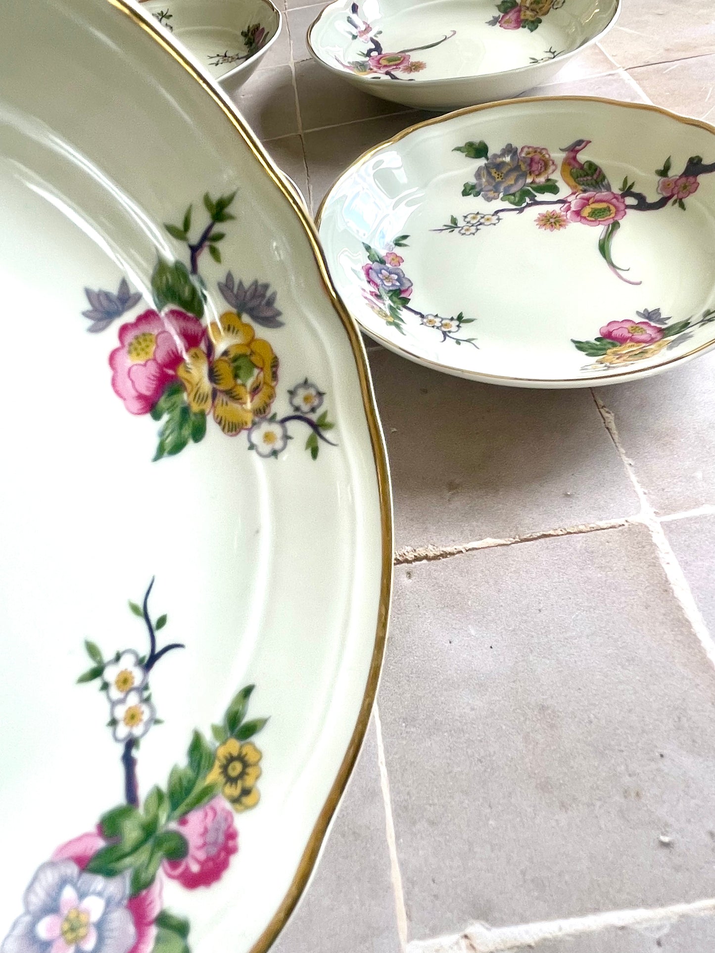 7 Bernardaud porcelain dessert bowls