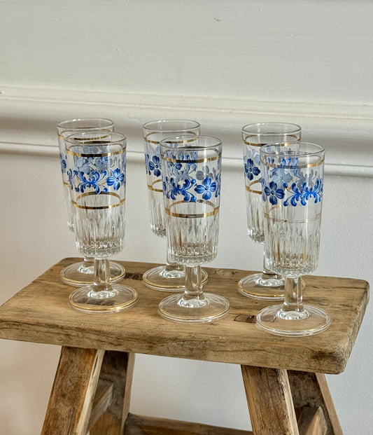 6 petits verres italiens à liqueur